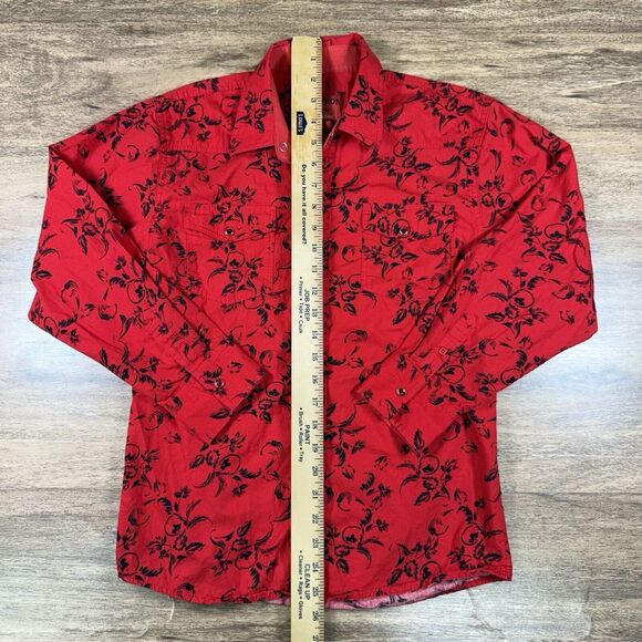 Patron Cito Boys 14 Western Pearl Snap Red Label Embroidered Rodeo Cowboy Shirt - Picture 2 of 7